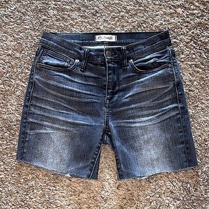 Madewell high riser skinny cut offs